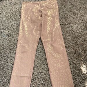 Zyia Rose Gold Leopard Leggings